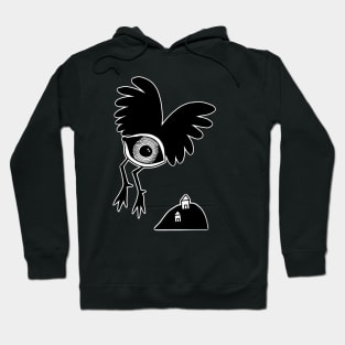 Flying Eye Unique Design Outline Hoodie